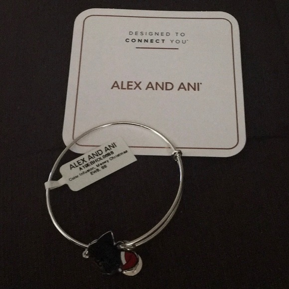 New with tags Alex and Ani bracelet merry Christmas Kitty - Picture 3 of 4